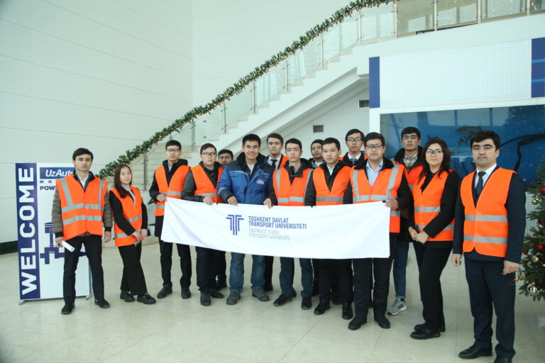 Students of our university visited the Uzautomotors power train plant.
